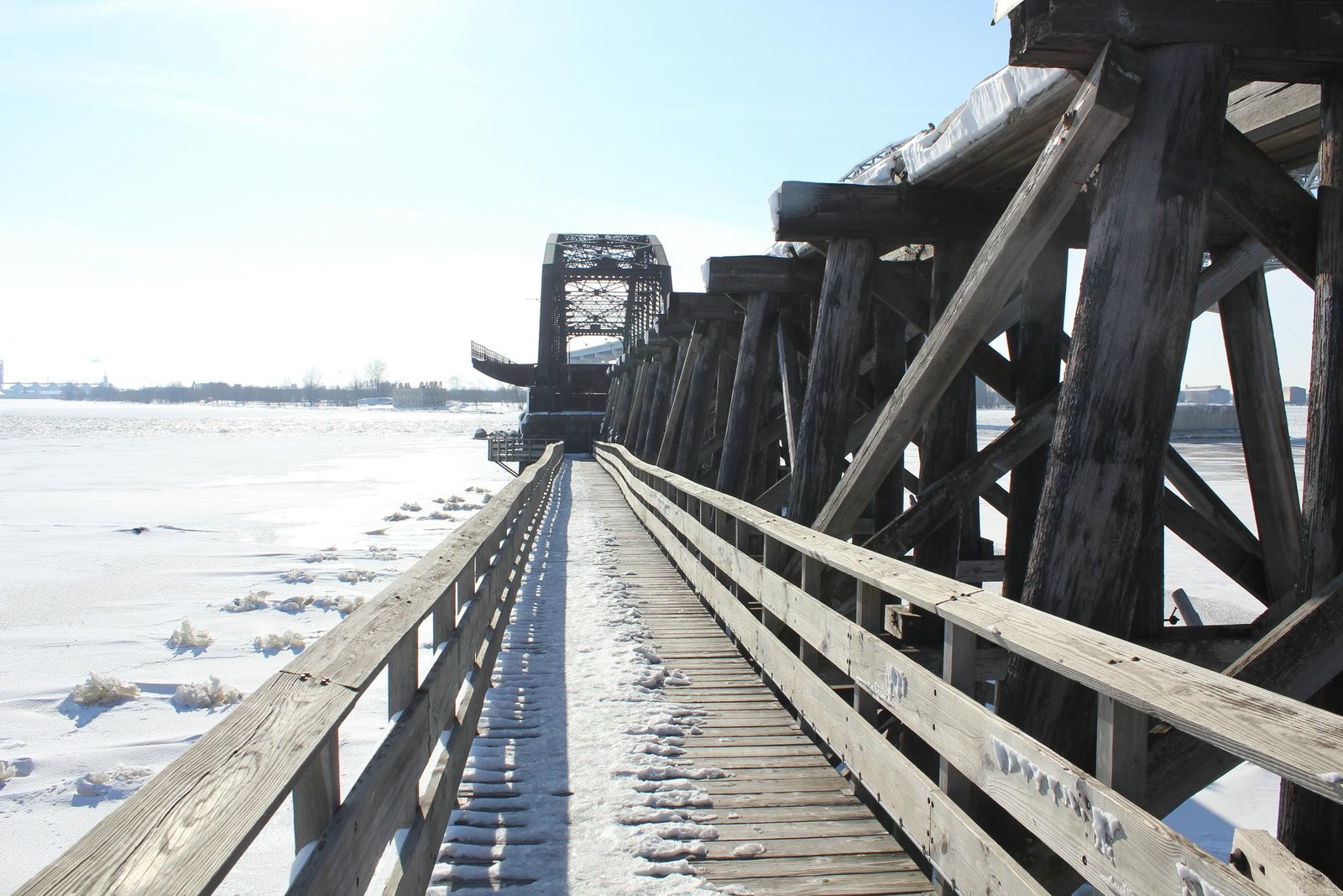 Looking east